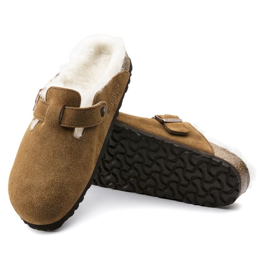 Birkenstock | Boston Shearling Suede Leather - Mink