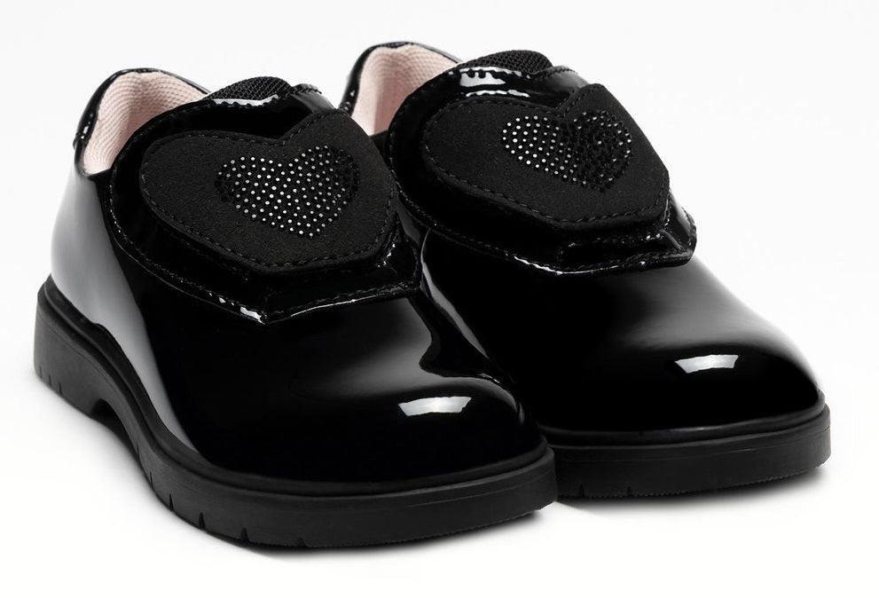 Lelli Kelly | Ellie Interchangeable Charms School Shoes | Black Patent