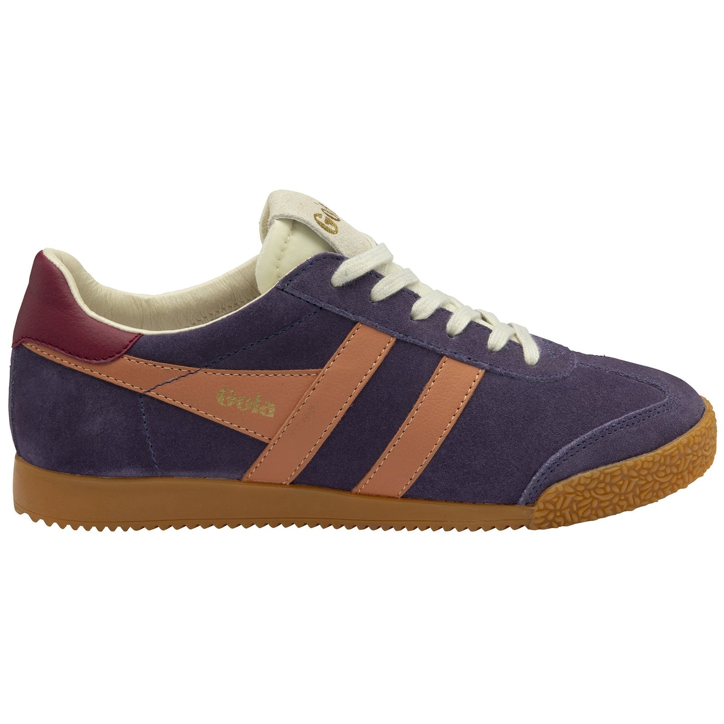 Gola | Classics Women's Elan Trainers - Caramel/Off White/Deep Red