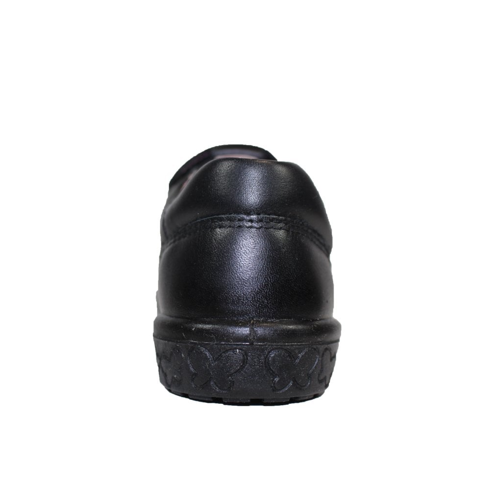 Ricosta Scarlett | Black Leather | Middle Width | Girls T-Bar School Shoes