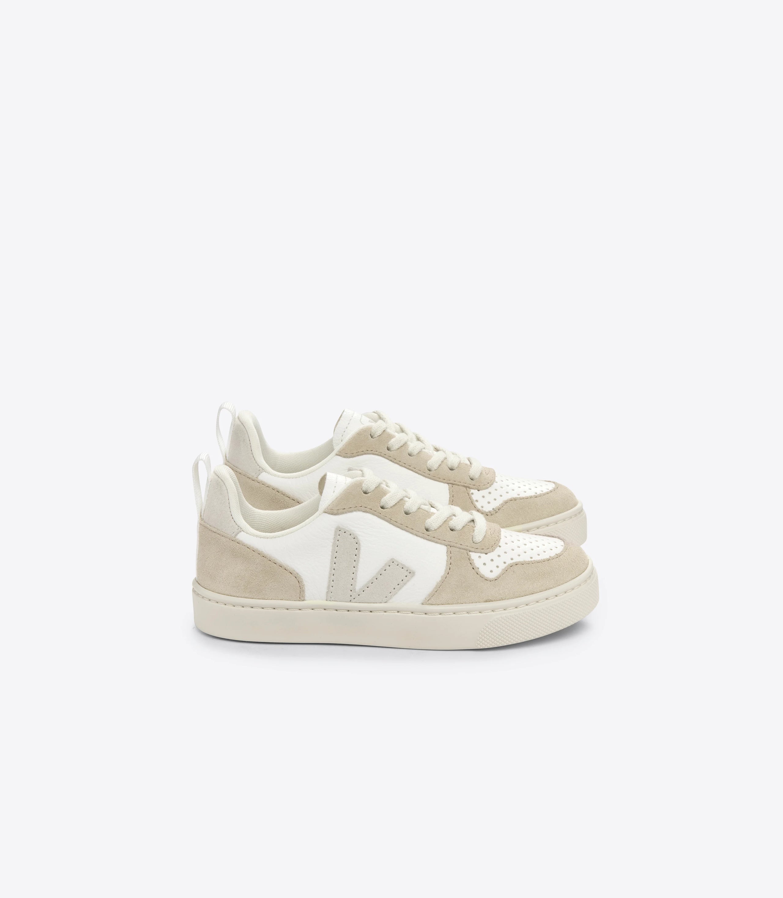 VEJA | V-10 SNEAKERS | LEATHER WHITE ALMOND