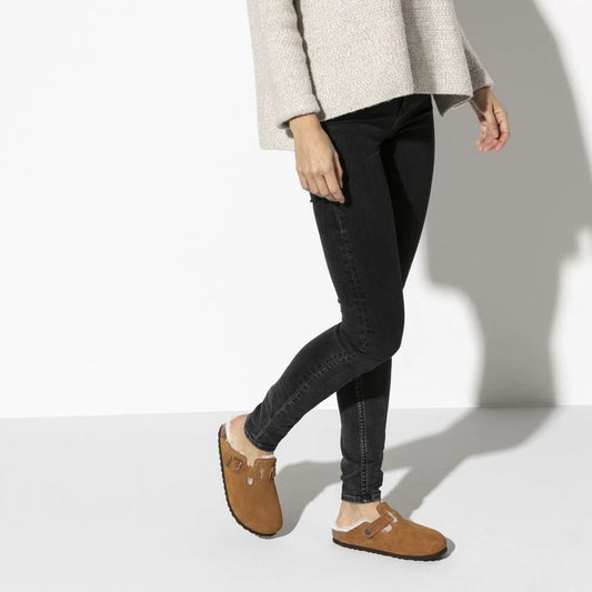 Birkenstock | Boston Shearling Suede Leather - Mink