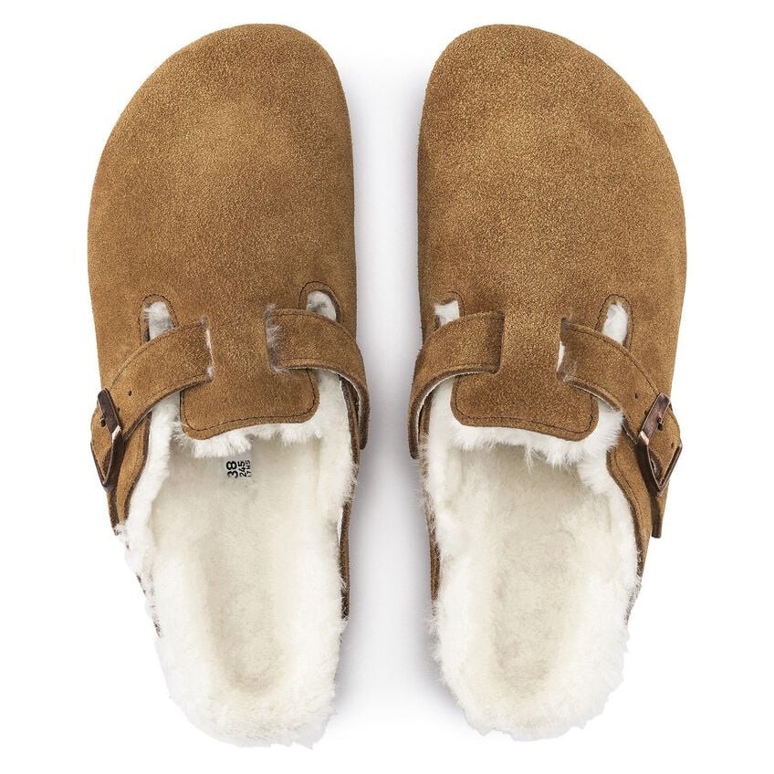 Birkenstock | Boston Shearling Suede Leather - Mink