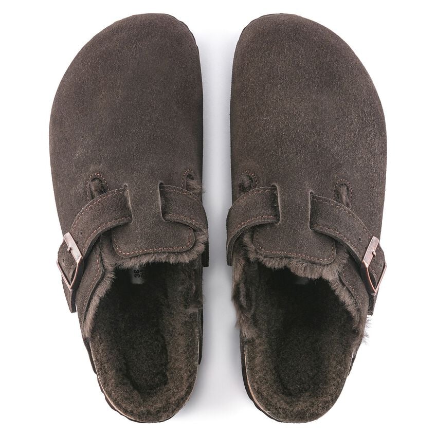 Birkenstock | Boston Shearling Suede Leather - Mocha