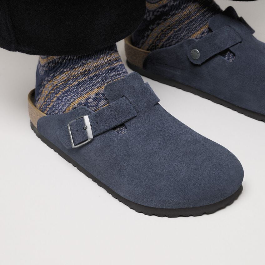 Birkenstock | Boston Suede Leather - New Navy
