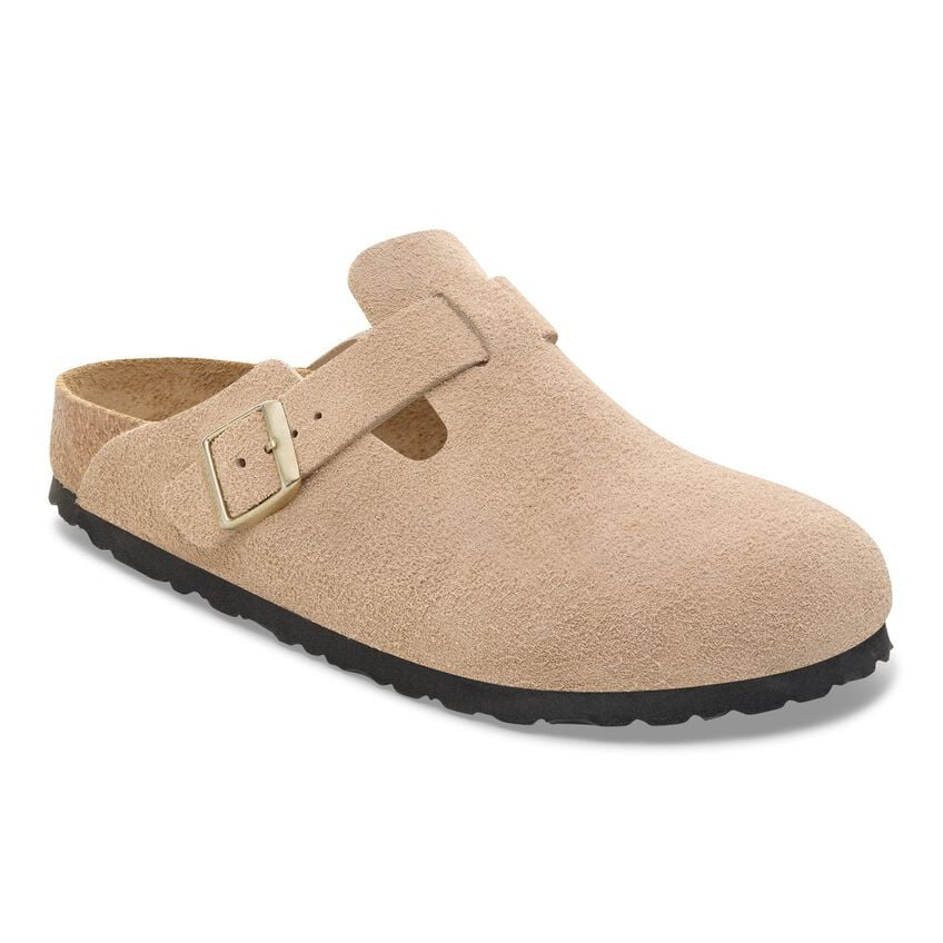 Birkenstock | Boston Suede Leather - Faded Khaki