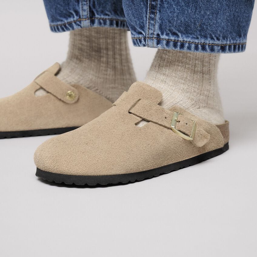 Birkenstock | Boston Suede Leather - Sandcastle