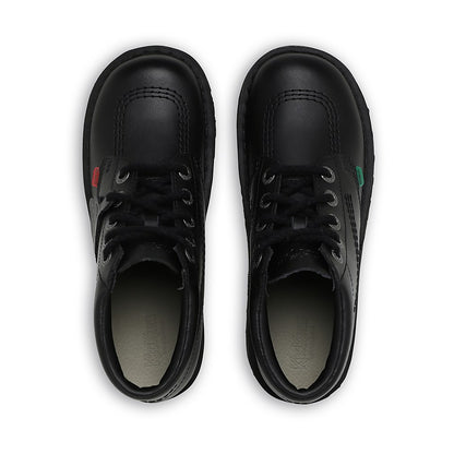 Youth Unisex Kick Hi Leather Black | Kickers
