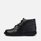 Youth Unisex Kick Hi Leather Black | Kickers