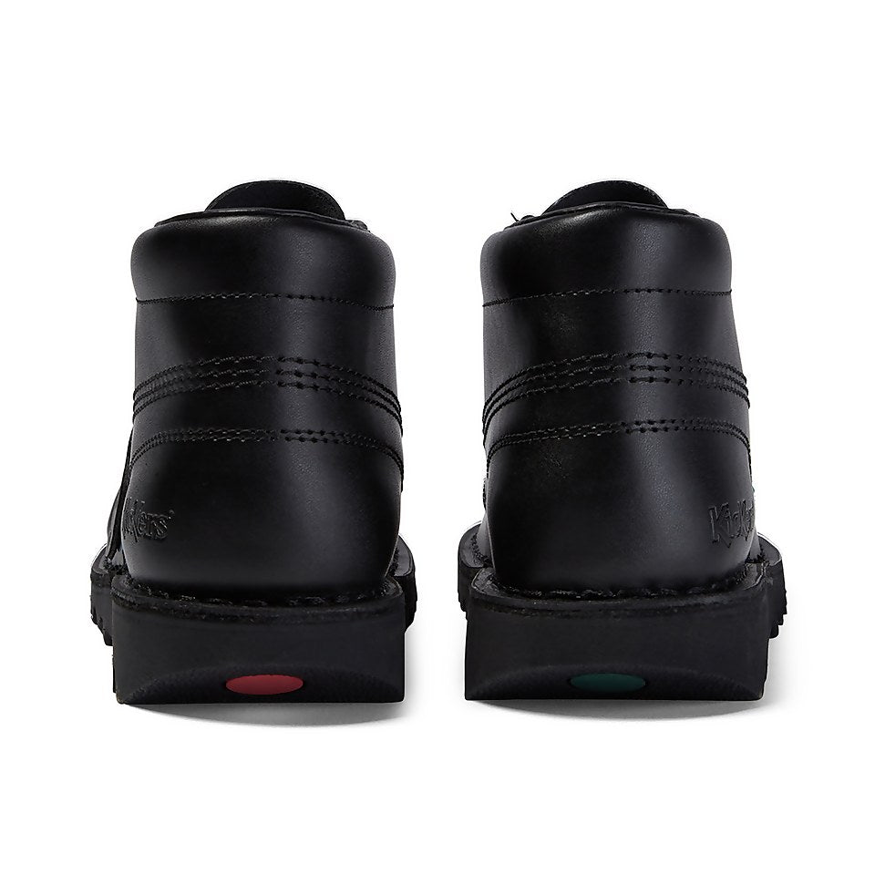 Youth Unisex Kick Hi Leather Black | Kickers
