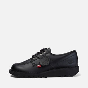 Youth Unisex Kick Lo Leather Black | Kickers