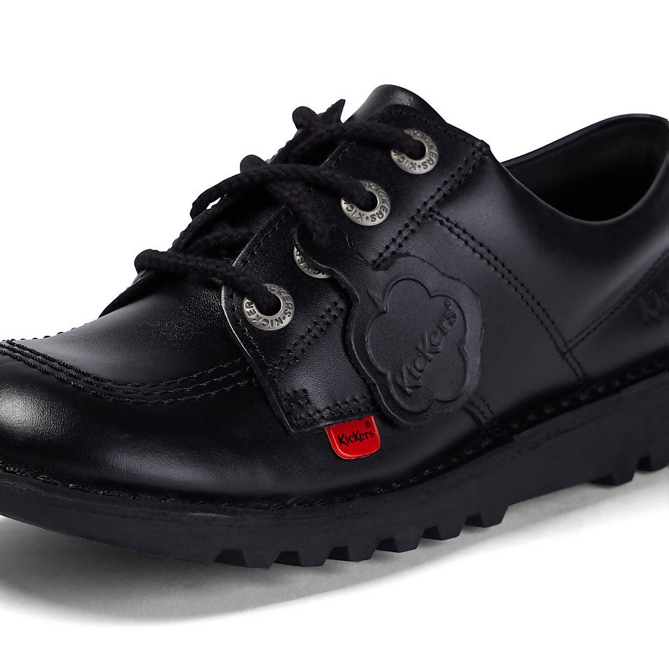 Youth Unisex Kick Lo Leather Black | Kickers