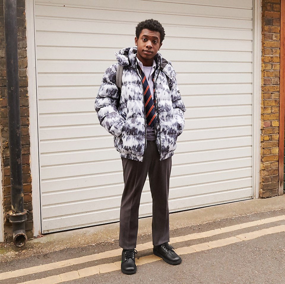 Youth Unisex Kick Lo Leather Black | Kickers