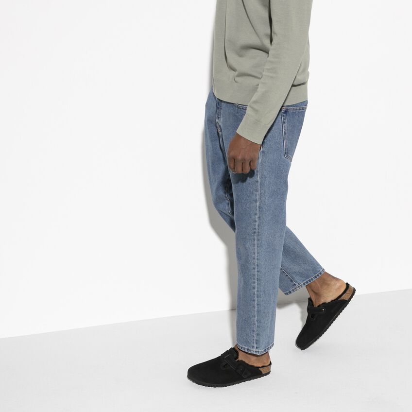 Birkenstock | Boston Shearling Suede Leather - Black