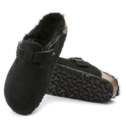 Birkenstock | Boston Shearling Suede Leather - Black