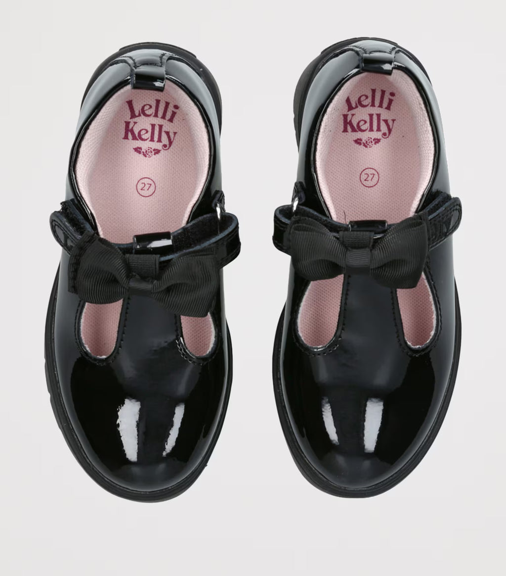 Lelli Kelly | Black Patent | Kaya T-Bar School Shoes
