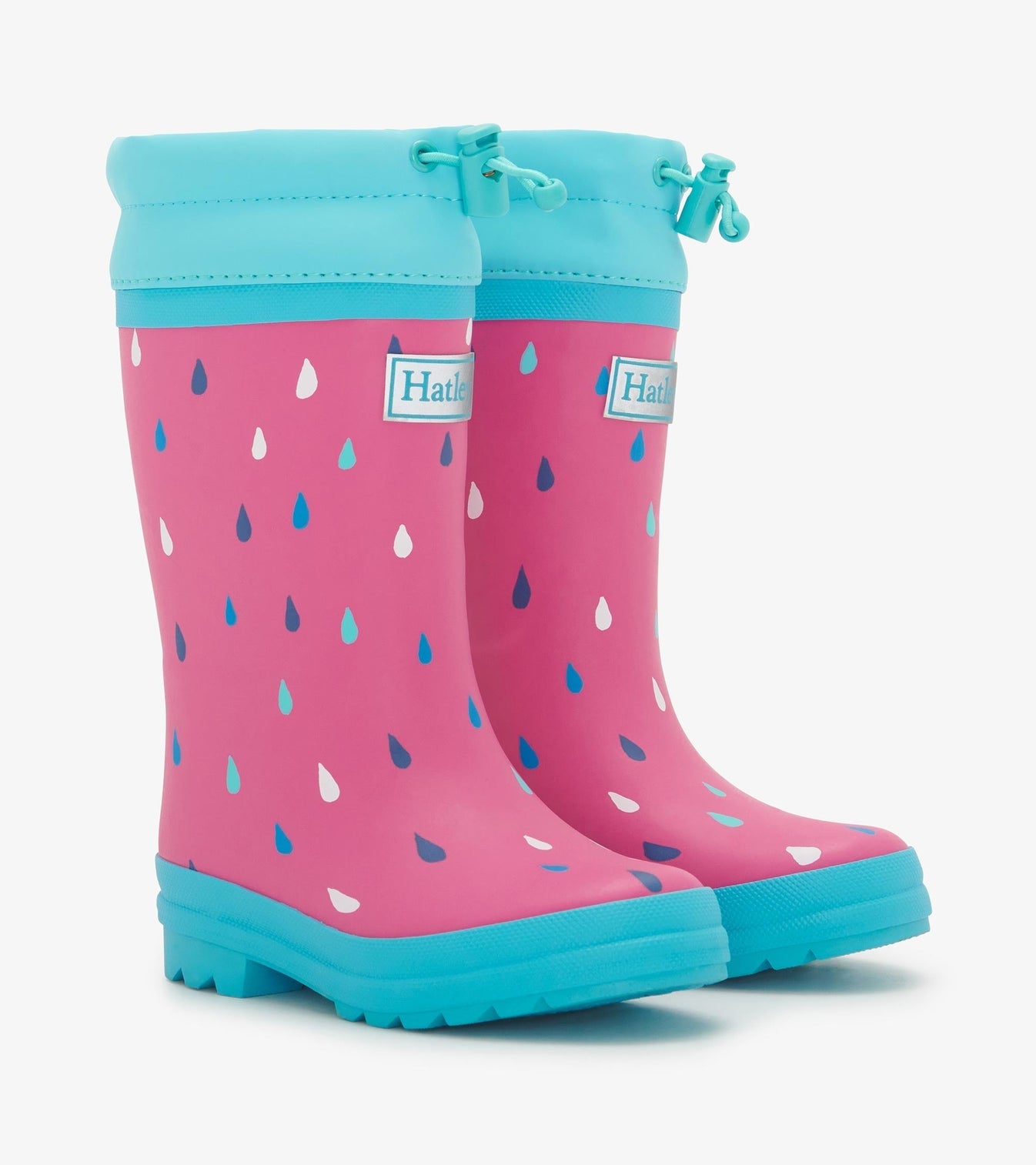 Hatley Girls Tiny Drops Sherpa Lined Rain Boots