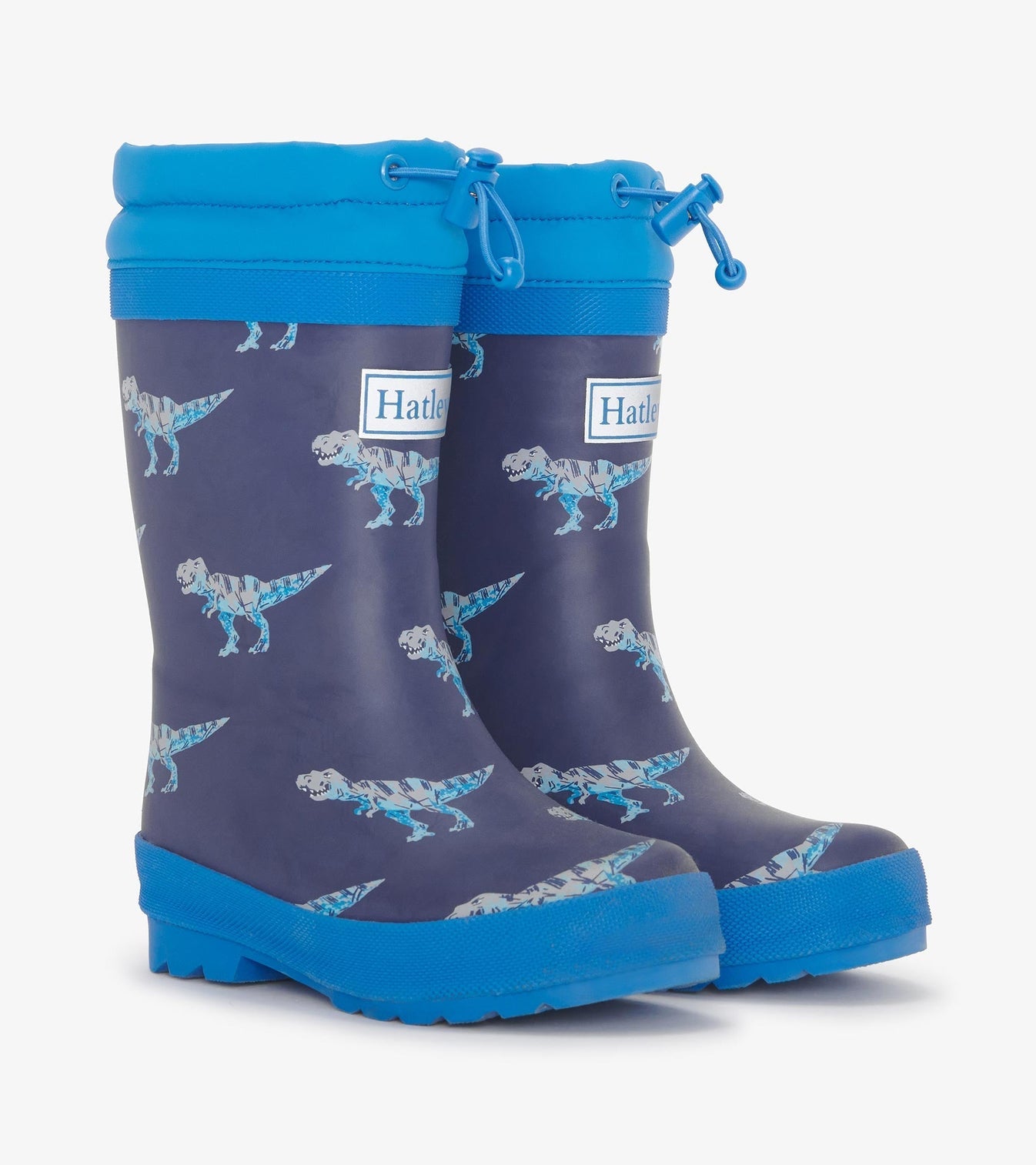 Hatley Boys T-Rex Attack Sherpa Lined Rain Boots