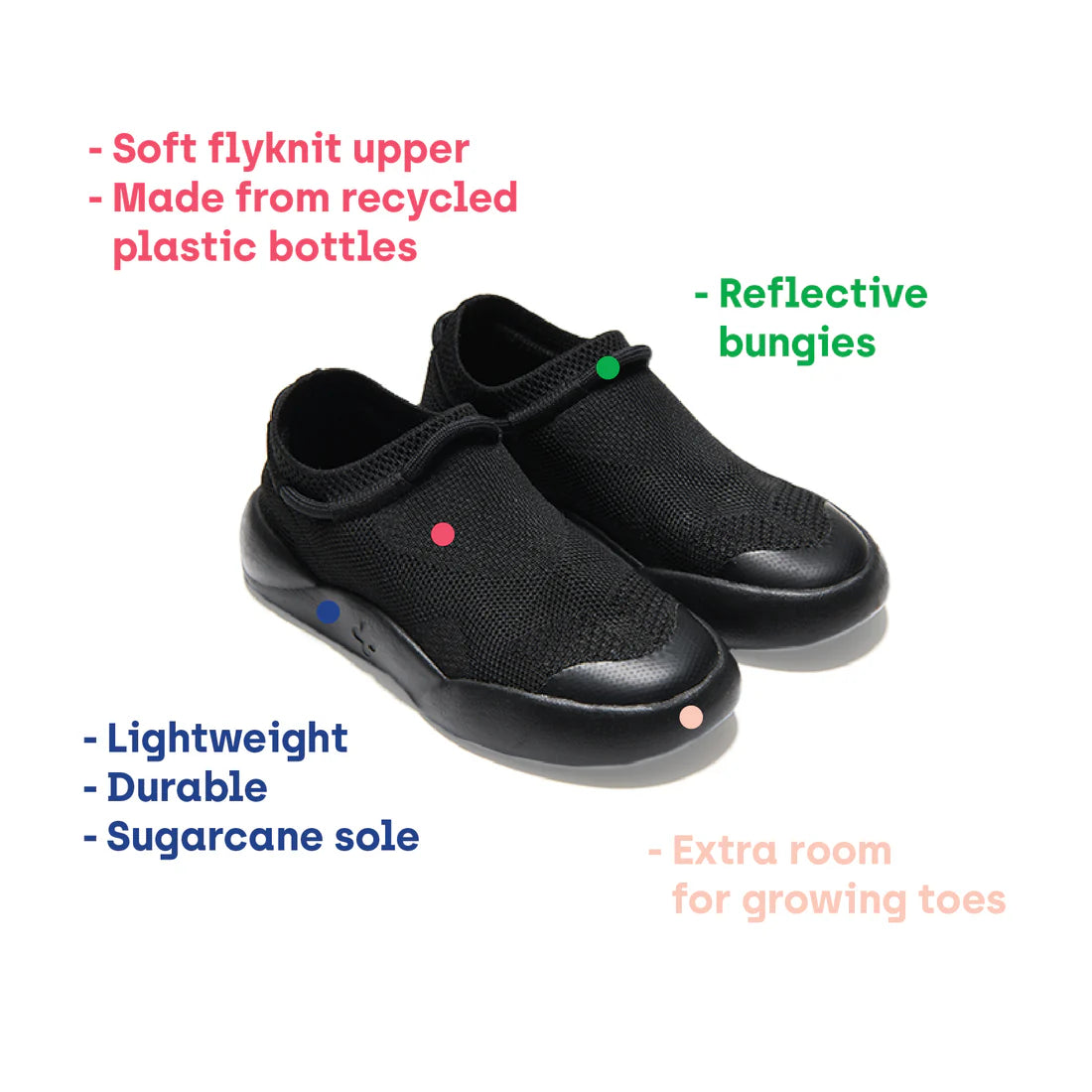 Dubs | Flex | Kids Sneakers - Black