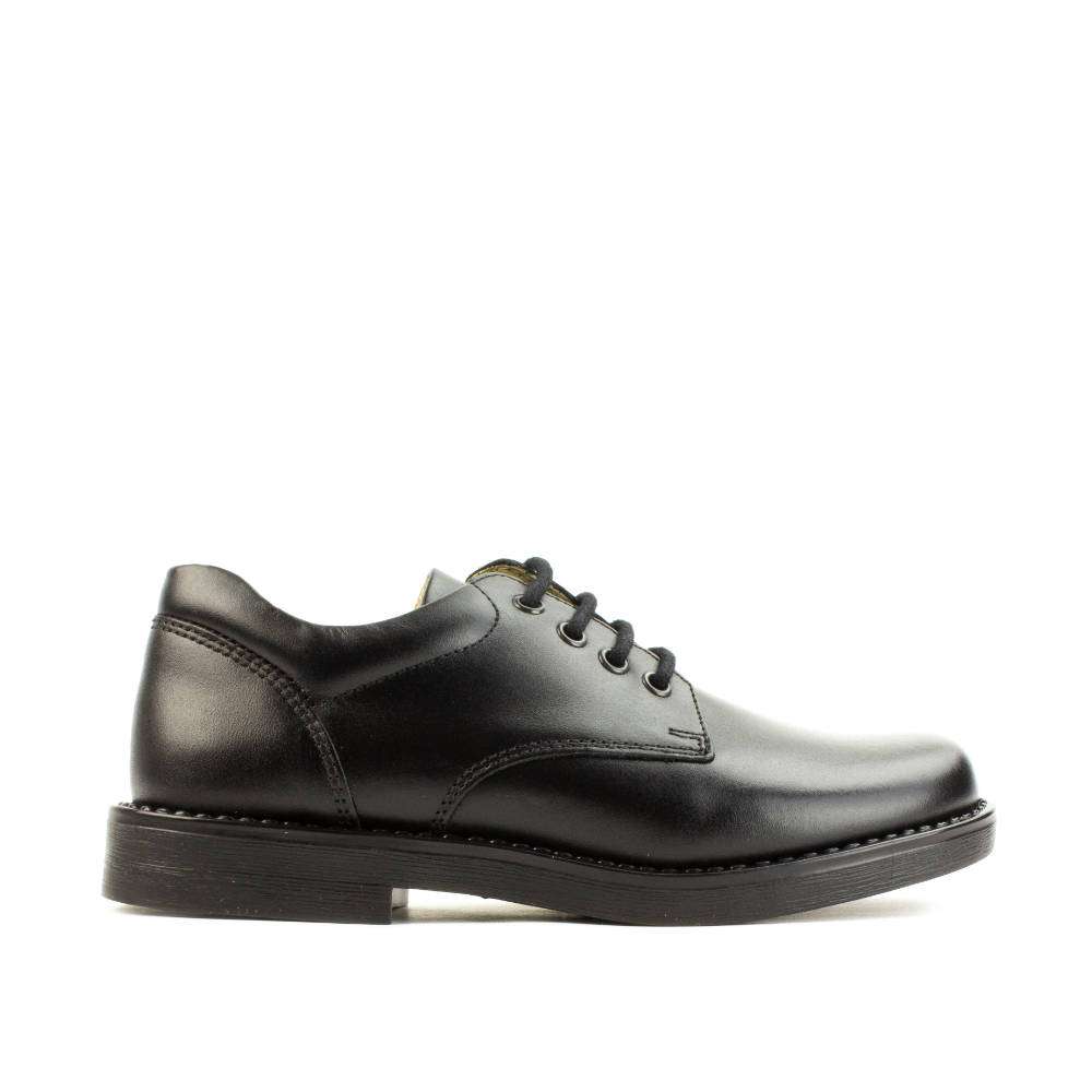 Marcus Black Leather | Boys Shoes
