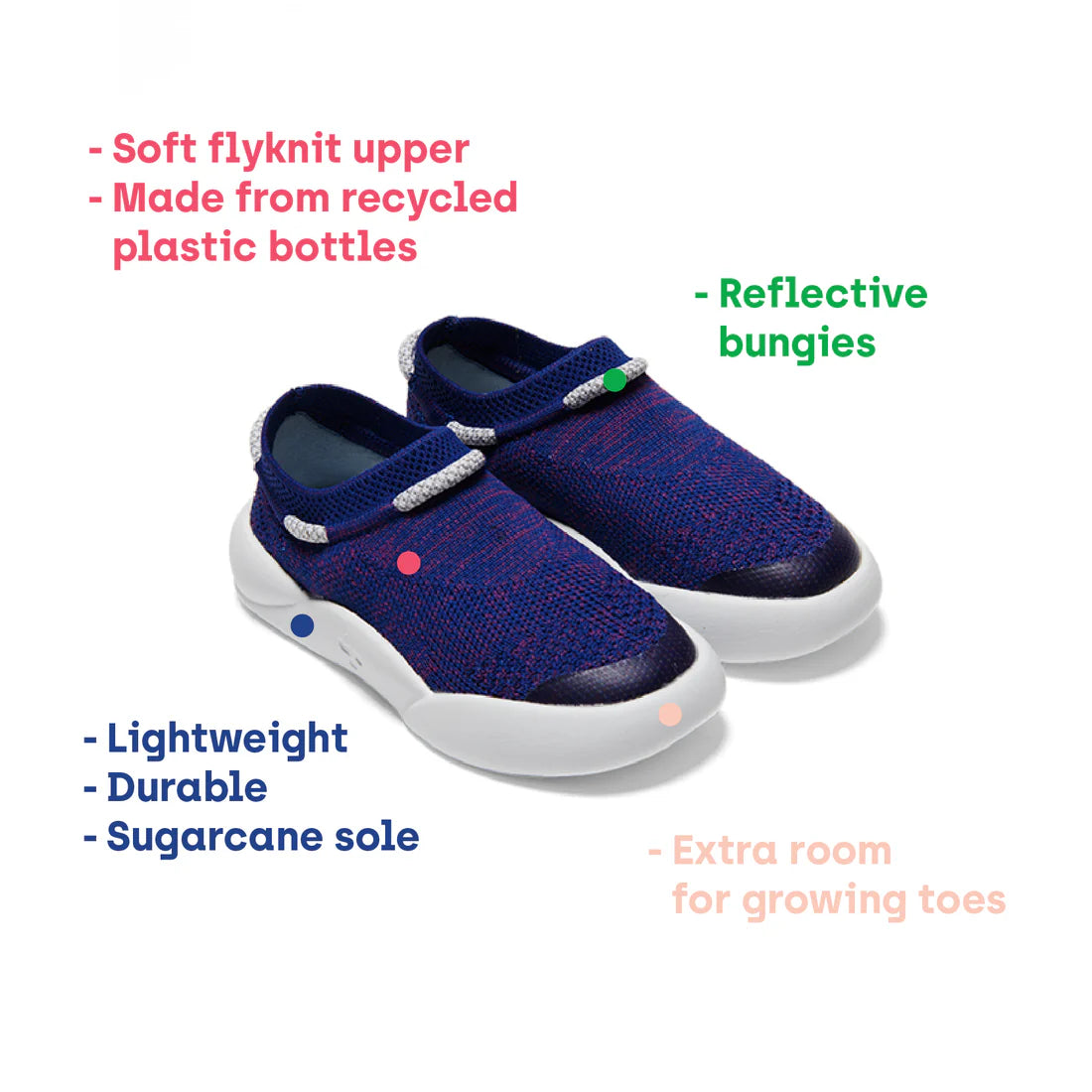 Dubs | Flex | Kids Sneakers - Midnight Blue