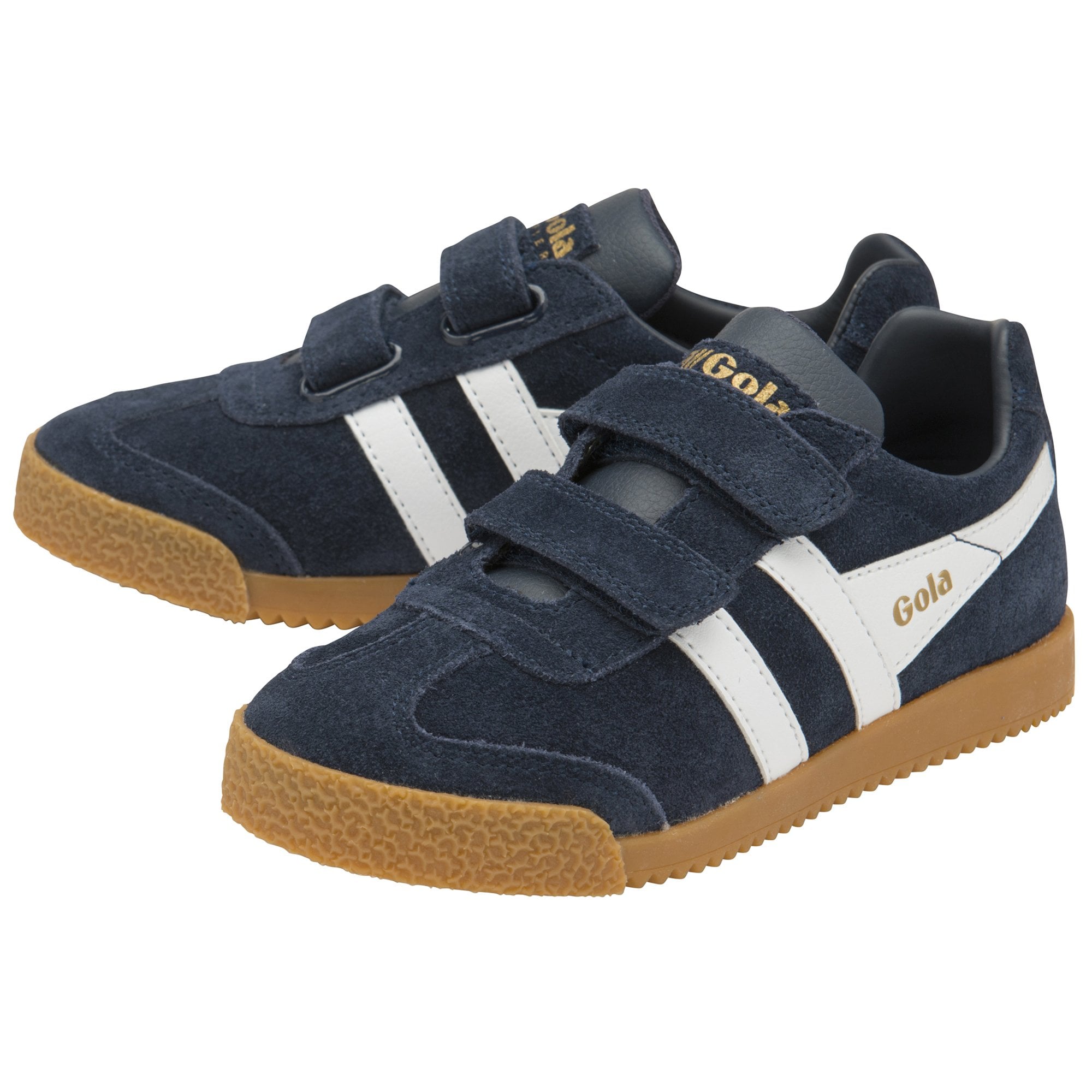Gola | Classics Kids - Harrier Strap Trainers - Navy/White