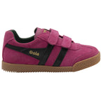 Gola | Classics Kids - Harrier Strap Trainers - Fuchsia/Black/Evergreen