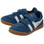 Gola | Classics Kids - Harrier Strap Trainers - Marine Blue/White