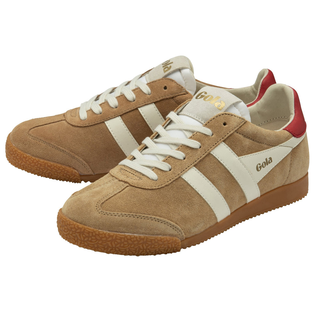 Gola | Classics Women's Elan Trainers - Caramel/Off White/Deep Red