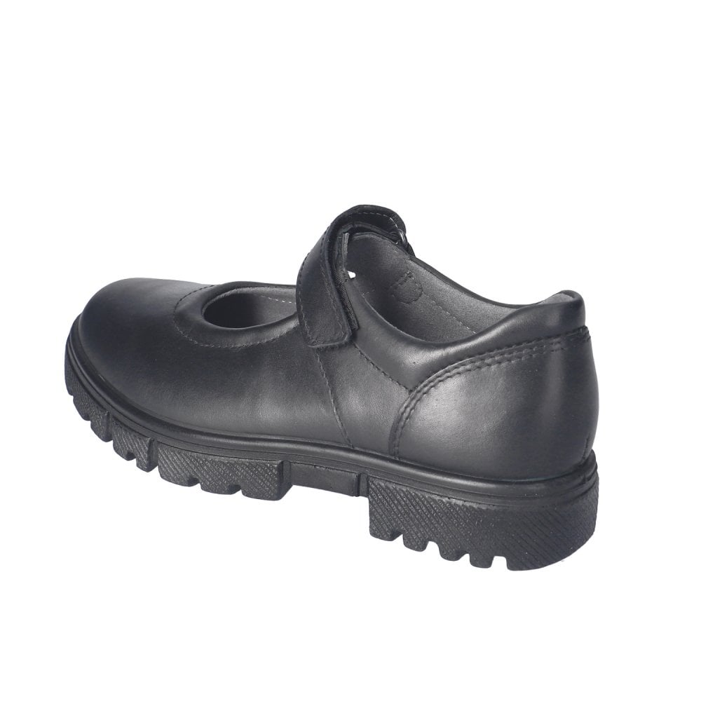 Ricosta Kylie | Black Leather | Medium Fit | Girls Mary Jane School Shoes