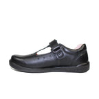 Ricosta Scarlett | Black Leather | Middle Width | Girls T-Bar School Shoes