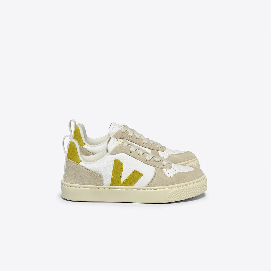 VEJA | V-10 SNEAKERS | LEATHER WHITE ALMOND