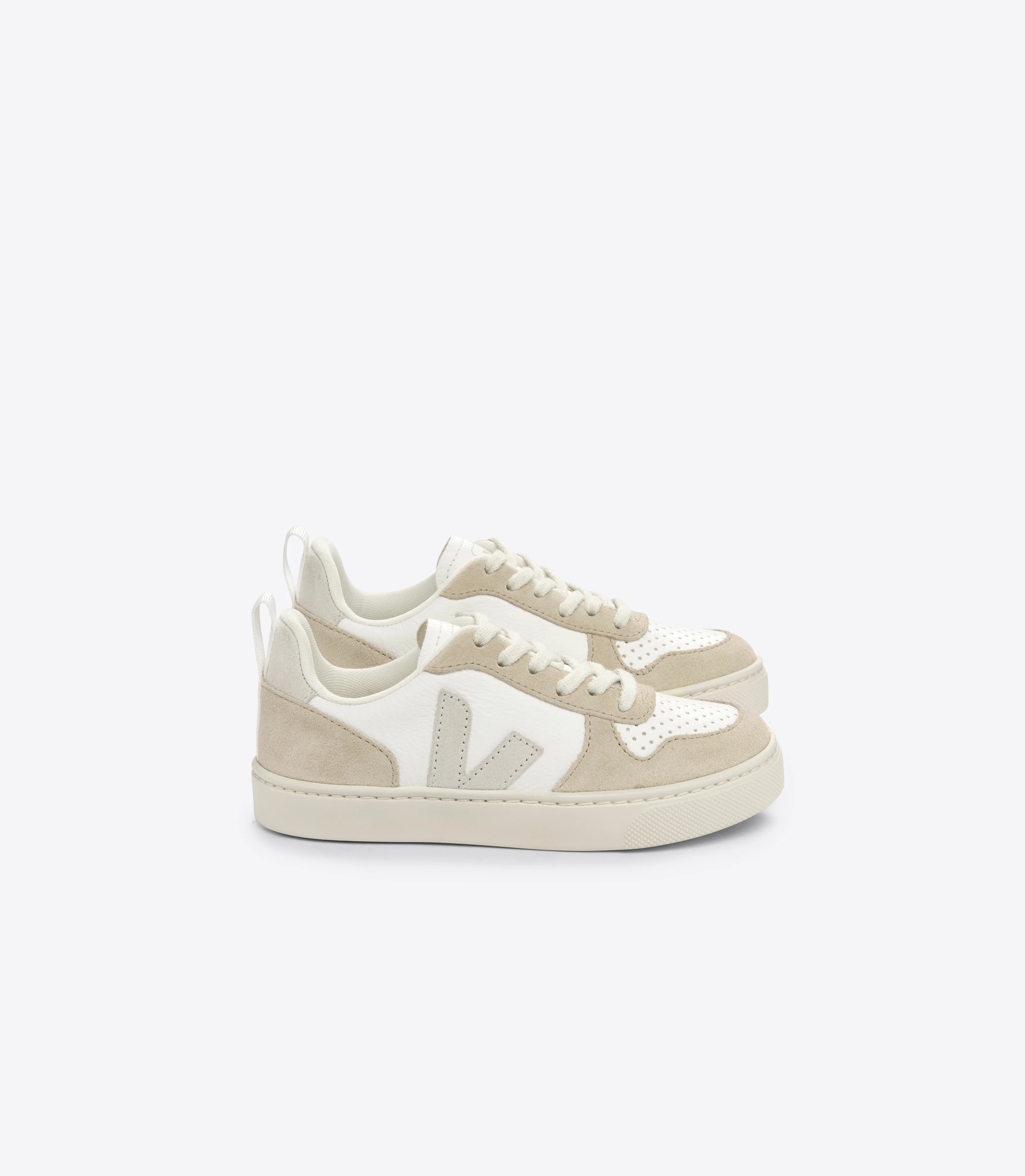 VEJA | V-10 SNEAKERS | LEATHER WHITE ALMOND