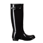 Women's Tall Gloss Black Wellington Boots