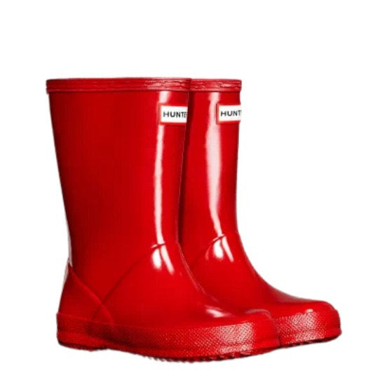 Kids First Gloss Red Wellington Boots