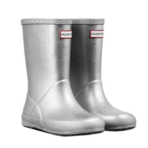 Kids First Cosmic Silver Wellington Boots