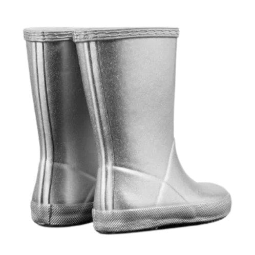 Kids First Cosmic Silver Wellington Boots