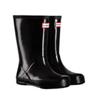 Kids First Gloss Black Wellington Boots