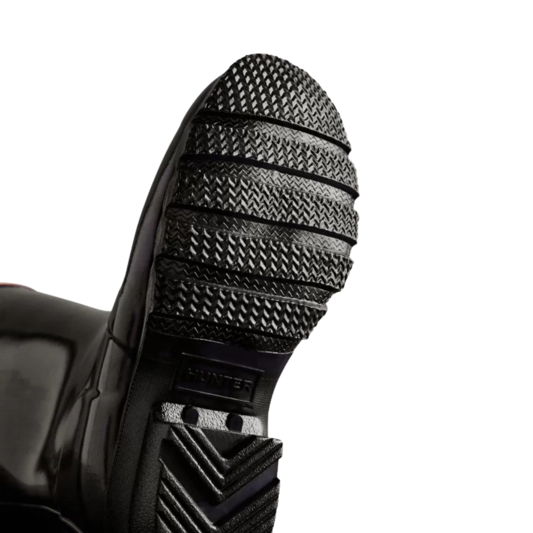 Junior Gloss Black Wellington Boots