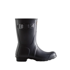Women's Short Matte Navy Wellington Boots
