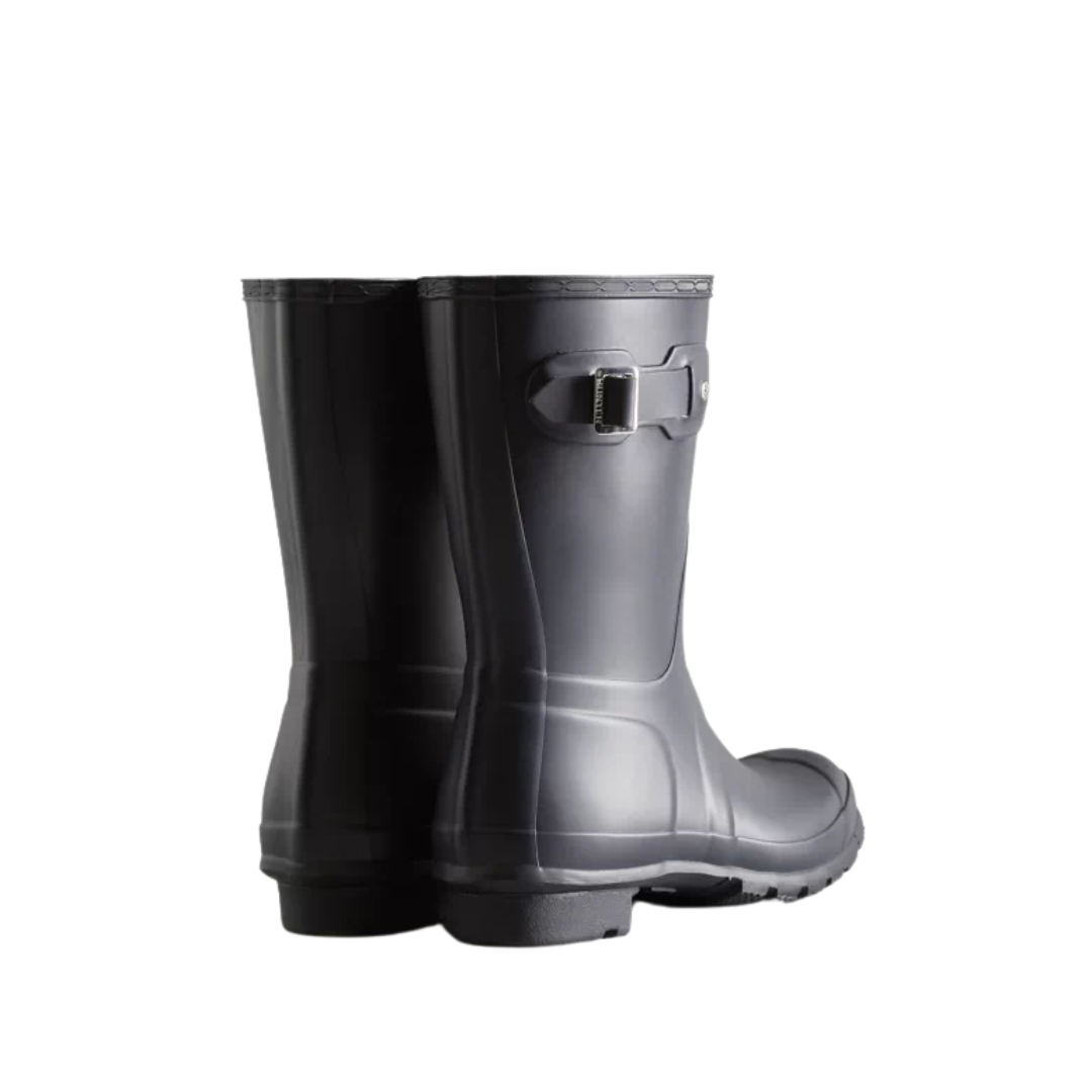 Women's Short Matte Navy Wellington Boots