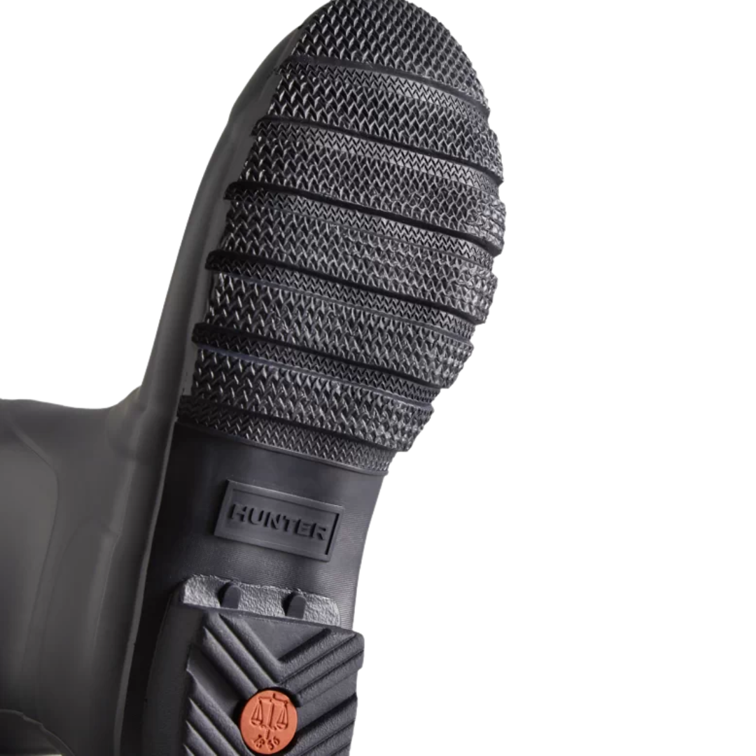 Women's Short Matte Navy Wellington Boots